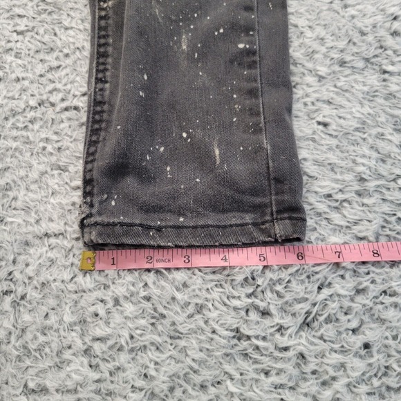 Levis 531 Jeans Mens 29x32 Black Thrashed Normcore Straight Grunge Rocker Chore - Picture 9 of 10